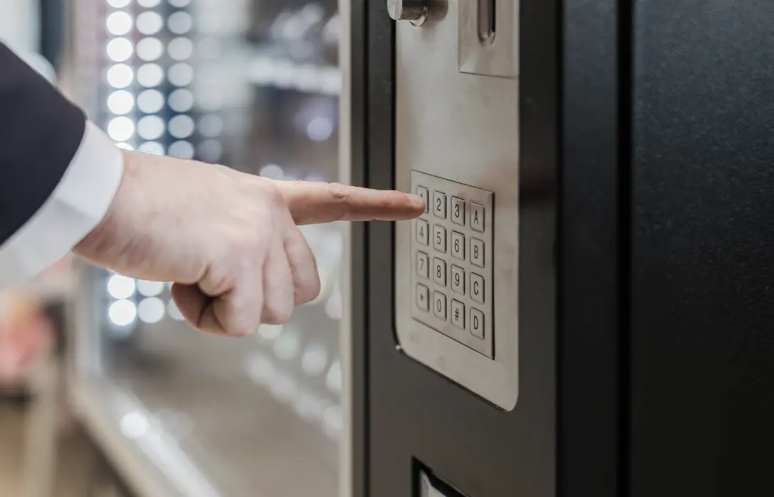 application of lock for vending